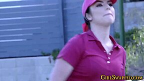 stepteen 18+ receives jizz facial in outdoor group scene