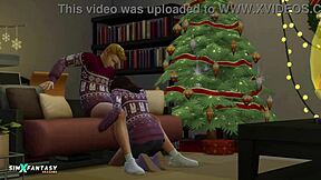 Winter holiday with liberty lee in the sims 4