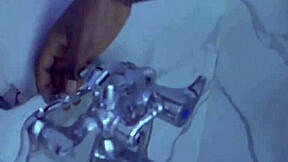 step uncle spies on me bathing while stroking huge cock