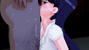 Komi-San Who Has Too Many Friends Gets Blowjob Peh-Koi