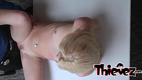 Hot Blonde Teen Banging Hard for Freedom