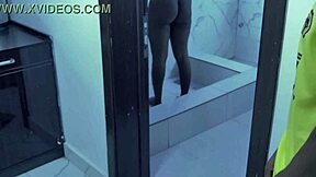 step uncle spies on me bathing while stroking huge cock