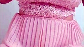 Young student shows big tits in dress