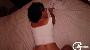 fat ass latina tries big white dick first time