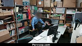 That shoplifter bent over for mall officer