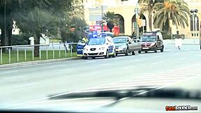 beautiful teen 18+ enjoys hard fucking in a van