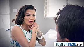 Huge Tits Milf Invites Curious Teen for Taboo 3-Way