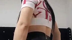 Hehe! Boyfriend Left Me Alone, So I Video Call My Lover For Gaping Ass Fun!