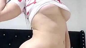 Hehe! Boyfriend Left Me Alone, So I Video Call My Lover For Gaping Ass Fun!