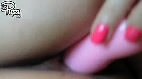 teen girl in cat costume teases with toys. homemade close-up masturbation video captures every detail.