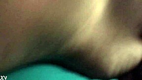 latina teen 18+ couple in homemade sex tape reaching orgasm in doggystyle