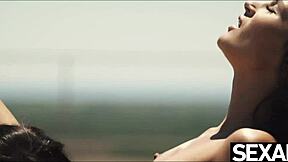 bikini hotties finger and lick wet pussies outside