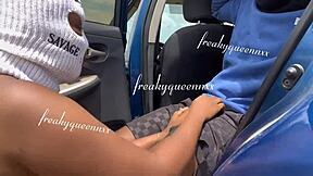 Outdoor car sex with monster cocks and teens 😏