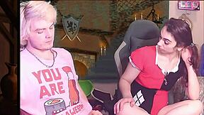 Kails and Bails interact in front of computer