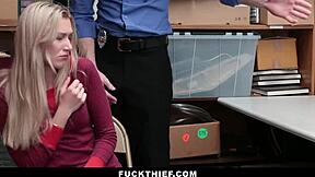 Hot Stepdaughter Fucks Cop To Save Thief Stepmom