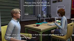 study time with cute teen 18+ turns into sexy hentai fun