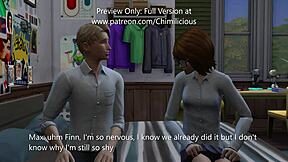 study time with cute teen 18+ turns into sexy hentai fun