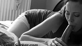 The Intense Pleasure Of Sucking My Step Brother's Big Cock Until Creampie