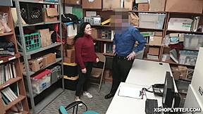 monica saige just spreads her legs and fucks balls deep in the shop.