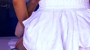 Schoolgirl enjoys passionate night in jacuzzi!