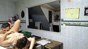 part two of family gathering in the kitchen with cousin