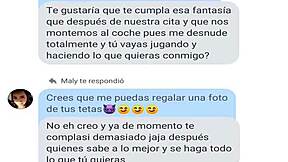 Young student convinces mature teacher Maly Mendoza to masturbate her pussy in this Argentinian fantasy part 2.