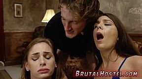 Boss Foot Domination and Cute Teen 18+ Big Tits Two Youthful 18+ Sluts