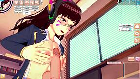 D.Va Gets Fucked in the Room!