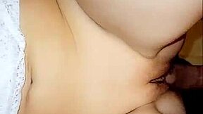 making my sister-in-law lick my balls for a messy massage