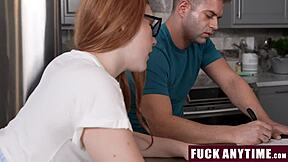 Tutor helps student gain grades through freeuse fucking and blowjobs