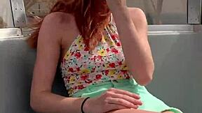 Busty redhead lacy lennon gets pounded outdoors 😍