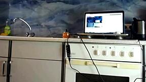 watch me tease in this thong, flaunting my big ass