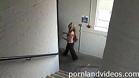 very hot busty blonde teen hanna a meets a stranger