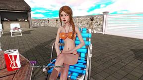 Once in a lifetime part 8, horny babe rides monster cock outdoors