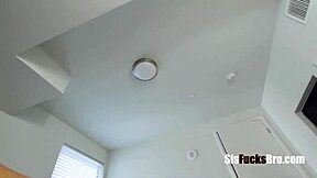 holly hendrix squats on her stepbrother's cock for hardcore fucking