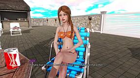 Once in a lifetime part 8, horny babe rides monster cock outdoors