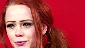 Does this petite redhead crave facials on her british face?