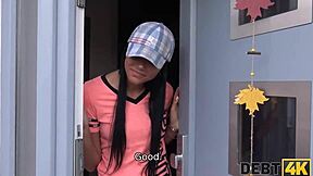 Debt4k debtor can’t beat the bank, but can she handle this man’s desires?