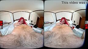 Beautiful Spanish teen Tania feels intense pleasure in virtual reality sex