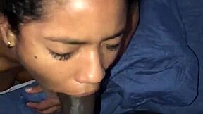 Stepbrother Gets Stepsister to Deepthroat Huge Cock