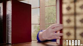 Dee Williams Learns Hard In Library With Oliver Flynn