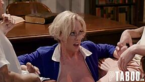 Dee Williams Learns Hard In Library With Oliver Flynn