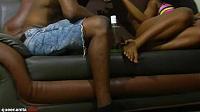 After the party, his monster cock burst my pussy 😩