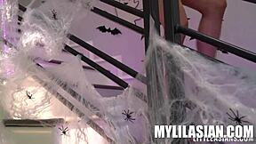 not a little angel anymore, kimora quin gets hardcore blowjob and ass play.