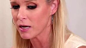 Hot stepdaughter indulges in steamy play with stepmom