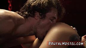 bdsm anal threesome with bondage tied to chair excited youthful 😈