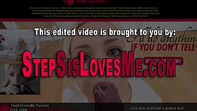 Teen blonde sucks stepbrother's cock 😈