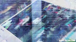 i caught blonde lily larimar shoplifting and she gave me a blowjob to get out of it