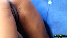 Fat juicy pussy gets handed cock and covered in cum