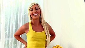 callie cobra cute 19 yo blonde big cock pov blowjob and cum facial